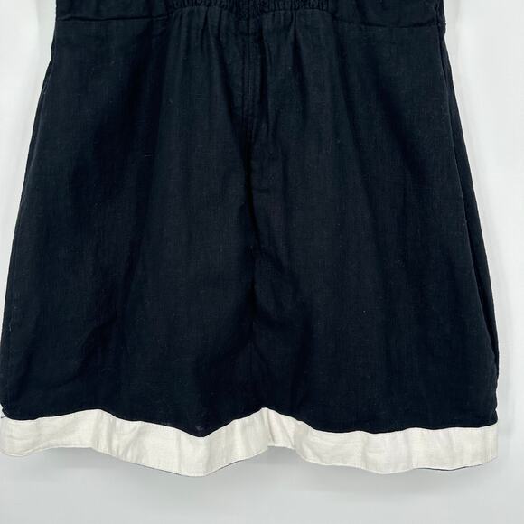 Abercrombie & Fitch Linen Blend Wide Strap Mini Dress Square Neck Sleeveless - Picture 7 of 9